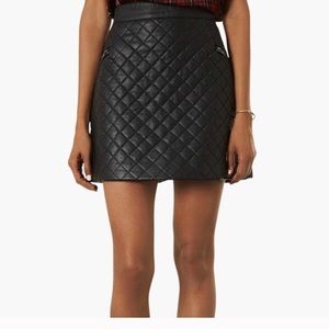 Top shop quilted high waisted mini skirt